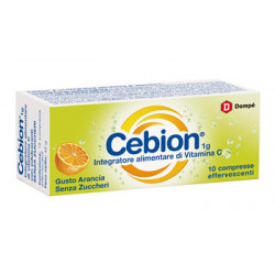 CEBION - vitamina c senza zucchero - 10 compresse effervescenti 1000 mg
