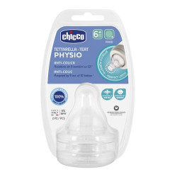 Chicco Tettarella Physio Perfect 6mesi Silicone 2pezzi