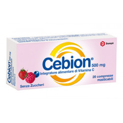 CEBION - vitamina c senza zucchero - 20 compresse masticabili 500 mg