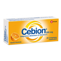CEBION - vitamina c gusto arancia - 20 compresse masticabili 500 mg