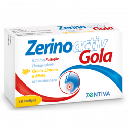 ZerinoActiv Gola Limone e Miele 16 pastiglie