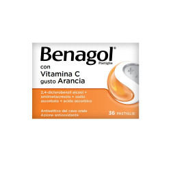 BENAGOL VITAMINA C GUSTO ARANCIA 36 PASTIGLIE