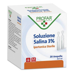 PROFAR SOLUZIONE IPERTONICA 3% 5ML 20 AMPOLLE