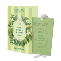 Nasoterapia Card Profumata Lime e Foglie di Menta