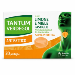 TANTUM VERDEGOL ANTISETTICO 20 PASTIGLIE - LIMONE E MIELE