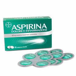 ASPIRINA DOLORE INFIAMMAZIONE 20 COMPRESSE DA 500MG