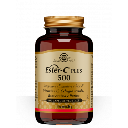 SOLGAR ESTER C PLUS - Vitamina C naturale ben tollerata a livello gastrico - 500 mg 100 CAPSULE VEGETALI
