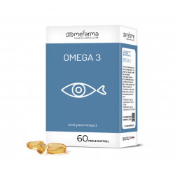 OMEGA 3 Mefarma - Integratore olio di pesce (EPA,DHA) - 60 perle softgel