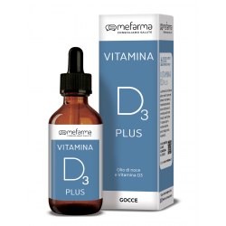 VITAMINA D3 PLUS Mefarma - Integratore alimentare con di Vitamina D3 in Olio di Noce - gocce 50ml