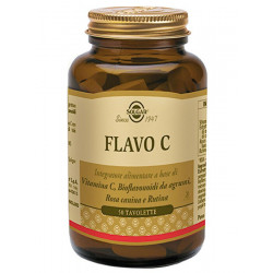 SOLGAR FLAVO C - Integratore a base di vitamina C, bioflavonoidi, Rosa canina e Rutina 50 TAVOLETTE