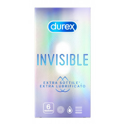 Durex Invisible Extra Lubrificati 6pz