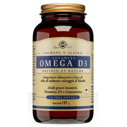 SOLGAR Advanced Omega D3 - Integratore per il benessere di cuore e ossa - 120 perle