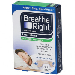 BREATH RIGHT CEROTTI NASALI Balsamici 10pz (sostituisce Rinazina Respirabene)