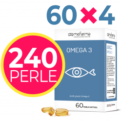 OMEGA 3 - Mefarma -  pack 4 confezioni - 240 perle 1gr