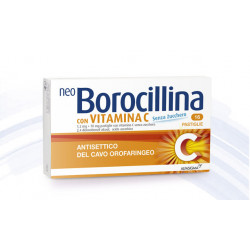 Neoborocillina con vitamina C*16pastiglie senza zucchero