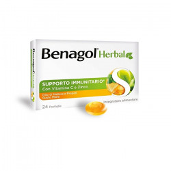 Benagol Herbal Miele e propoli 24pastiglie